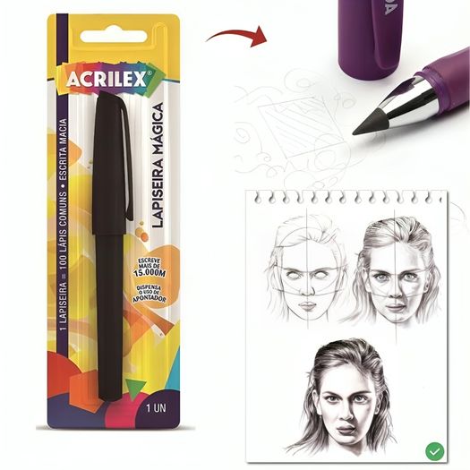 lápis lapiseira mágica preta lápis lapiseira mágica preta