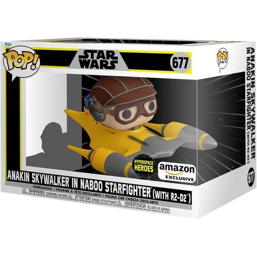 star wars - anakin sakywalker in naboo starfighter (with r2-d2) - funko