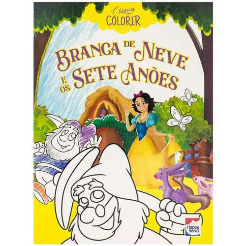 clássicos para colorir - branca de neve e os sete anões