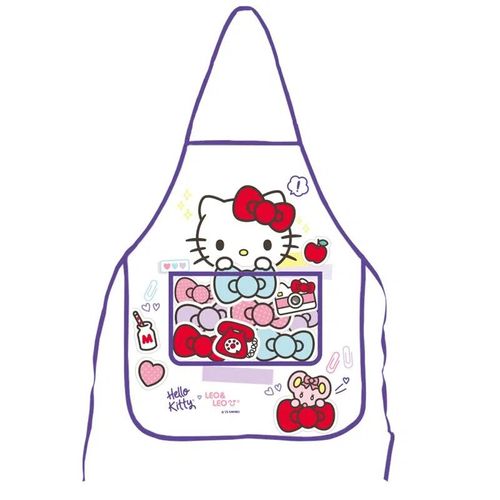 avental escolar hello kitty