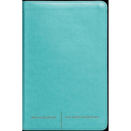 bíblia sagrada luxo slim - verde agua bíblia sagrada luxo slim - verde agua
