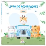 livro de recordações - primeiro ano do bebê - menino