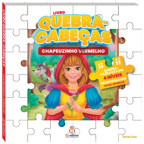 livro quebra-cabeças - chapeuzinho vermelho