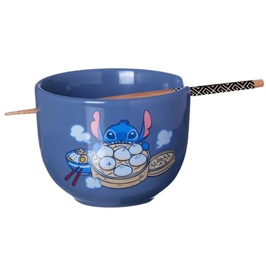 bowl com hashi 500ml stitch bowl com hashi 500ml stitch