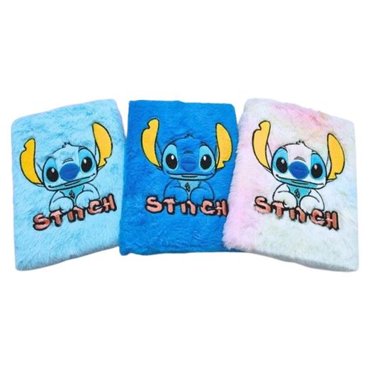 caderno pelúcia stitch pautado sortido caderno pelúcia stitch pautado sortido