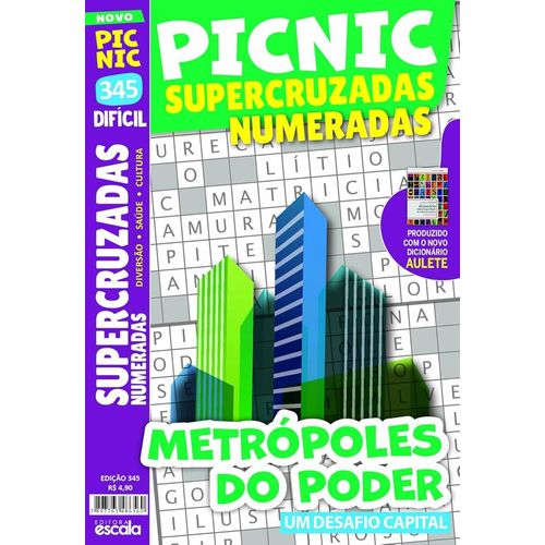 picnic supercruzadas numeradas - difícil - 345