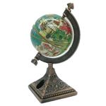 apontador de metal colecionável globo terrestre apontador de metal colecionável globo terrestre