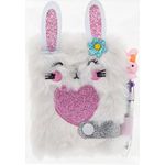caderno coelho mini love fantasy com caneta