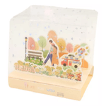 cartão de felicitações paisagem em 3d cartão de felicitações paisagem em 3d