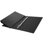 pasta fichário 4 argolas ofício preta sem visor pasta fichário 4 argolas ofício preta sem visor