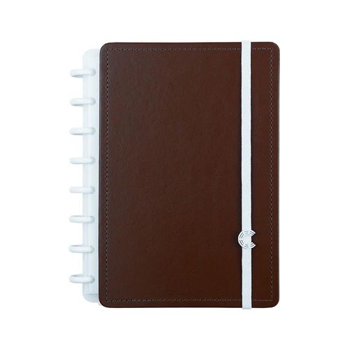 caderno inteligente 80 folhas a5 marrom espresso cibound