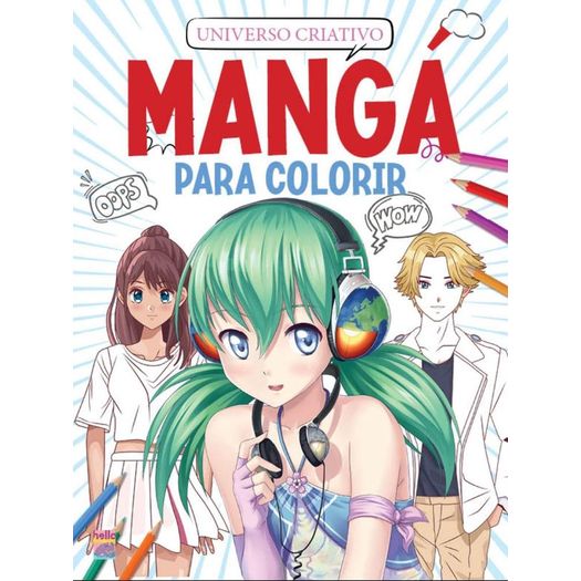 universo criativo - manga para colorir - pe da letra