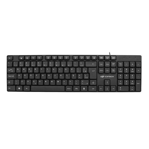 teclado usb multimidia (kb-m10bk) preto - c3tech teclado usb multimidia (kb-m10bk) preto - c3tech