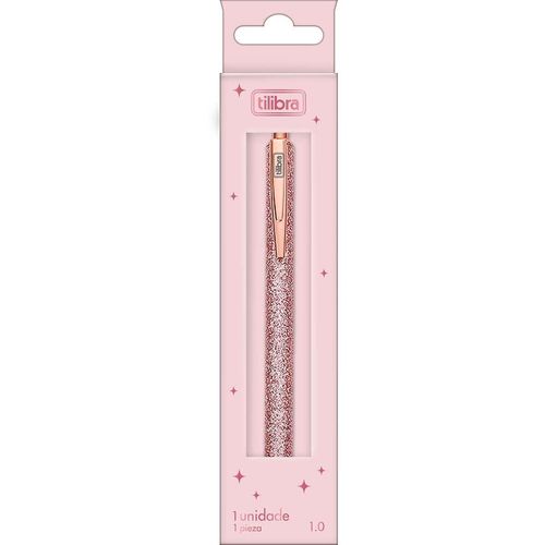 caneta esferográfica metálica glitter