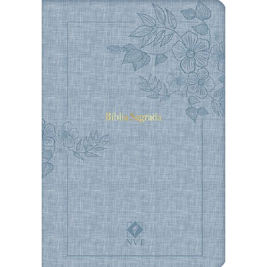 bíblia sagrada nvt - luxo - azul bíblia sagrada nvt - luxo - azul