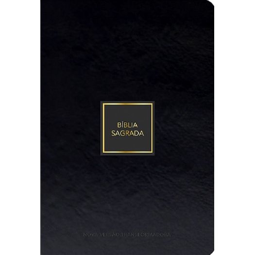 bíblia sagrada nvt - luxo - preta e dourado bíblia sagrada nvt - luxo - preta e dourado