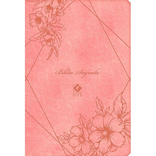 bíblia sagrada nvt - luxo - salmão bíblia sagrada nvt - luxo - salmão