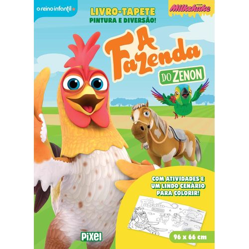 livro-tapete pintura e diversão - a fazenda do zenon