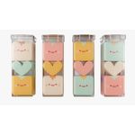 borracha fantasia cubinhos tubo com 3 unidades sortidas borracha fantasia cubinhos tubo com 3 unidades sortidas