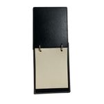 mini fichário executivo couro preto vertical 50 folhas