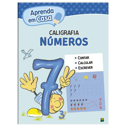 aprenda em casa caligrafia: números