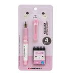 caneta tinteiro lovely bear + 4 refis pastel diversas cores caneta tinteiro lovely bear + 4 refis pastel diversas cores