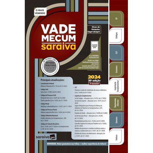 vade mecum saraiva 2024 - 2 semestre