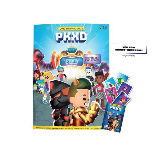 kit pkxd livro ilustrado oficial - com brinde