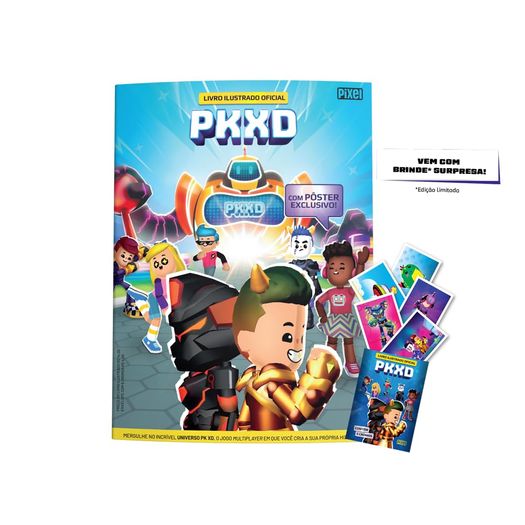 kit livro ilustrado oficial pkxd + 10 envelopes kit livro ilustrado oficial pkxd + 10 envelopes