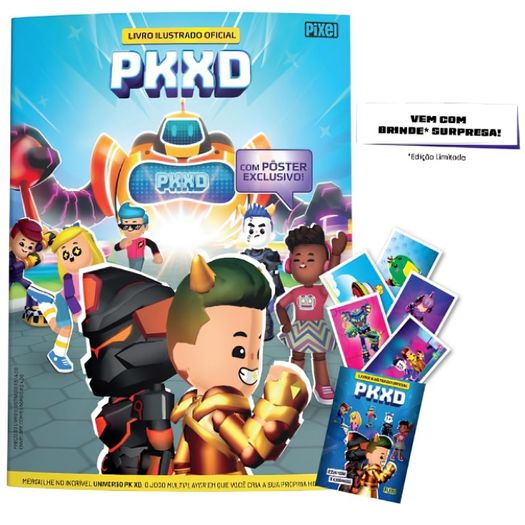 kit livro ilustrado oficial pkxd + 10 envelopes kit livro ilustrado oficial pkxd + 10 envelopes