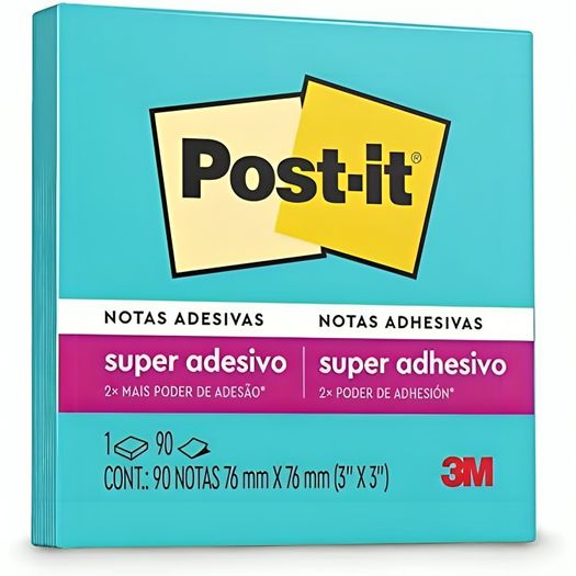 bloco post-it 90 folhas azul bloco post-it 90 folhas azul