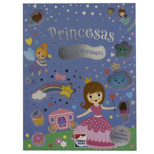 meu livro de adesivos brilhantes - princesas