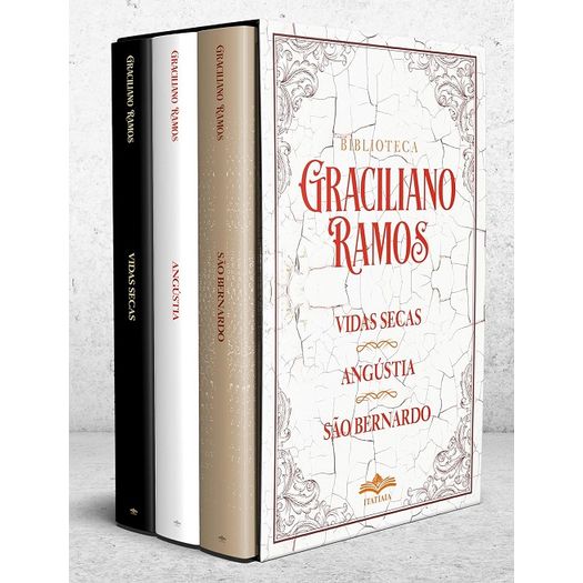 box biblioteca graciliano ramos - 3 livros box biblioteca graciliano ramos - 3 livros