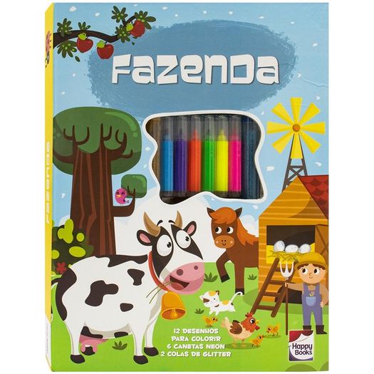 meu adorável superkit de colorir: fazenda