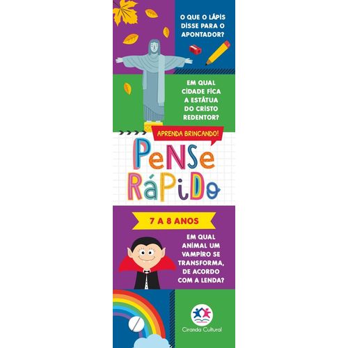 pense rápido - 7 a 8 anos