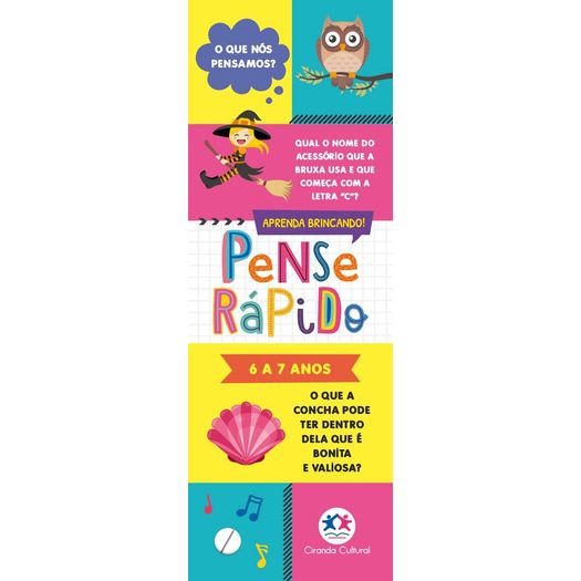 pense rápido - 6 a 7 anos pense rápido - 6 a 7 anos