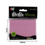 bloco adesivo memo pautado rosa bloco adesivo memo pautado rosa