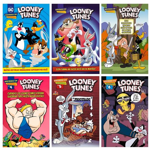 combo quadrinhos looney tunes - kit com 6 quadrinhos