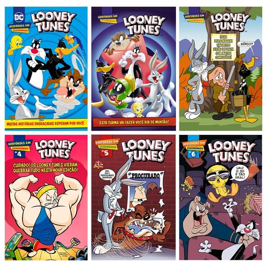combo quadrinhos looney tunes - kit com 6 quadrinhos