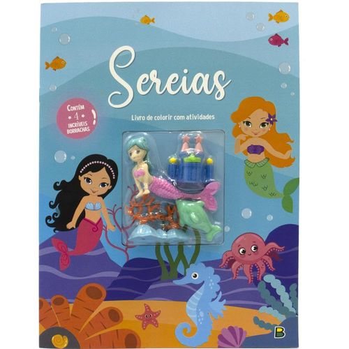 aventuras com borrachas - colorir & atividades: sereias