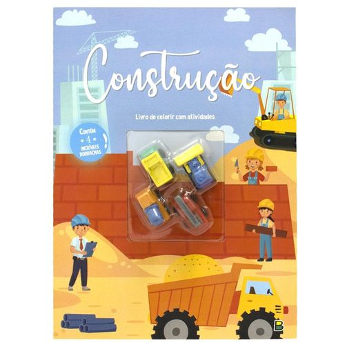 aventuras com borrachas - colorir & atividades: construção