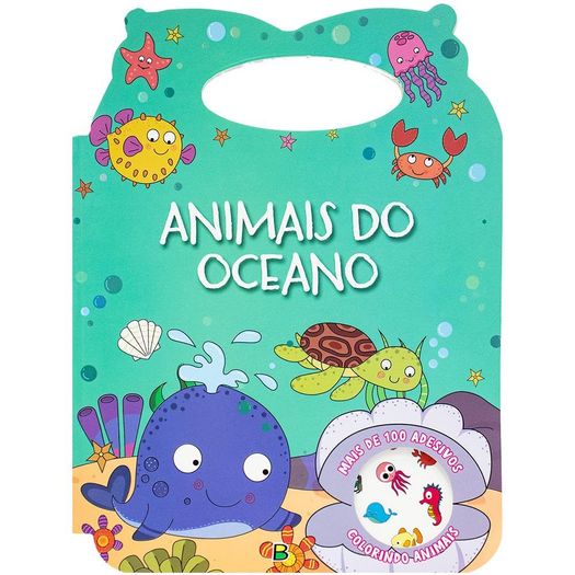 colorindo animais - um livro com alça: animais do oceano colorindo animais - um livro com alça: animais do oceano
