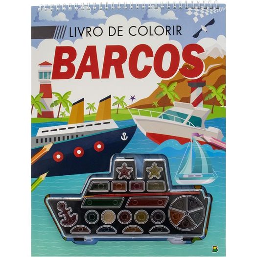 incríveis veículos - livro de colorir: barcos