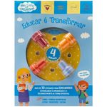 livro de incentivo com carimbos: educar é transformar