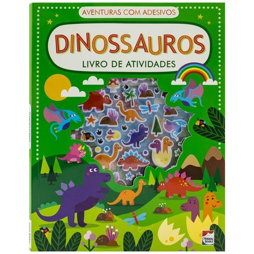 aventuras com adesivos - livro de atividades: dinossauros