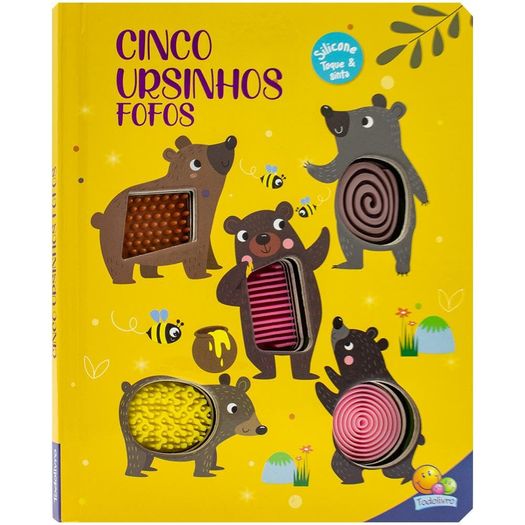 esconde-esconde animado! toque & sinta: cinco ursinhos fofos