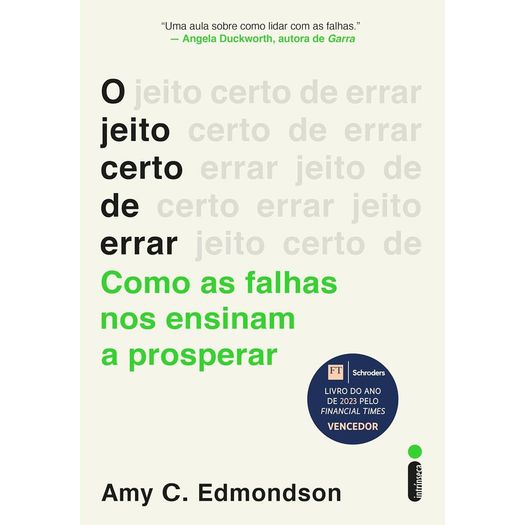 o jeito certo de errar o jeito certo de errar