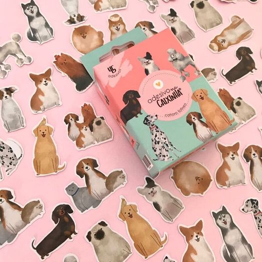 adesivo na caixinha cachorro fofinho adesivo na caixinha cachorro fofinho