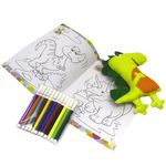 mundo das cores - livro de colorir: dinossauro