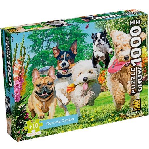 quebra-cabeça mini 1000 peças corrida canina quebra-cabeça mini 1000 peças corrida canina